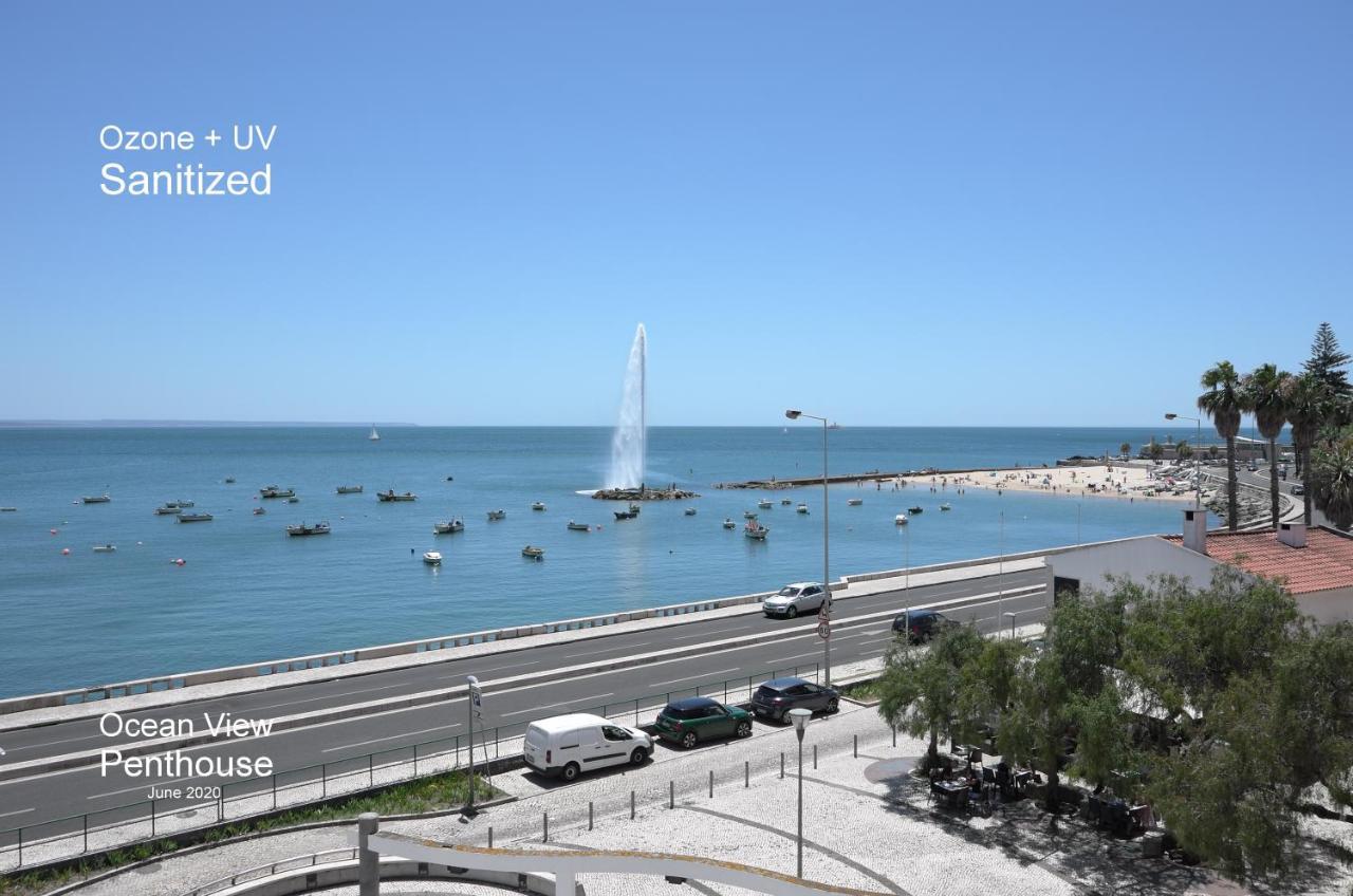 Ferienwohnung Ocean View Penthouse Paço de Arcos Exterior foto